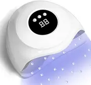 UV LED Nail Lamp for Double Hands, Professional 72W UV Nail Light for Gel Polish Fast Curing, Led Nail Dryer with Automatic Sensor/3 Timer Setting, Nail Art Tools for Fingernail and Toenail Nail White