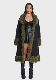 [Poster Grl] Plus Do Your Thing Faux Fur Coat