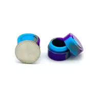 5x Pack 2ml Round Silicone Container Jar Food-Grade Silicone *FAST SHIP*