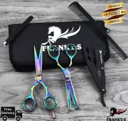 5.5 Inch Professional Salon Barber Hair Cutting Scissors Shears Thinner Set Kit
