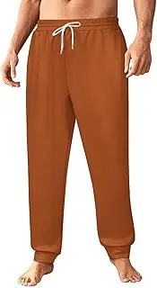 [Generic] Men's Sweatpants, Deep Rusty Orange-182, Polyester Joggers, Sweatpants Jogging Pants for Workout Running