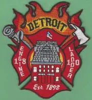 DETROIT MICHIGAN ENGINE 18 LADDER 10 COMPANY FIRE PATCH