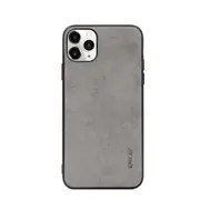 For iPhone 11 Pro Max Case Fabric Texture Soft Protective Fashionable Cover Grey