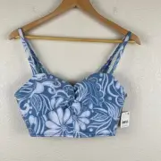 Free People FP Movement Double Take Printed Crop Top Size Large Women