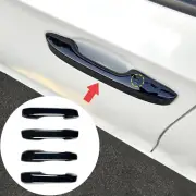 4pcs Gloss Black For 23-24 Honda CRV with Smart Lock Door Handle Cover Trims