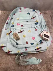 Jansport Superbreak Backpack Pixel Party School Work Side Pocket NWT 14” Video