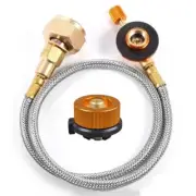 Camping Gas Stove Propane Refill Adapter LPG Flat Cylinder Tank Coupler Adapters