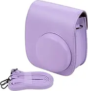 [Generic] Portable Instant Camera Case Bag Holder PU Leather with Shoulder Strap Compatible with 11