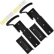 Set of 2 Bike Wall Hangers Bicycle Hanging Racks for Garage Easy Install Bike Wall Mounts Metal Bike Hooks for Storage