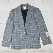 70s Vintage Pendleton Carnegie District Scottish Tartan Deadstock Blazer Size 14