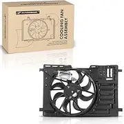 A-Premium Engine Radiator Cooling Fan Assembly Compatible with Ford Focus 2013-2018, Transit Connect 2014-2017, 1.6L 2.0L 2.5L, Replace# CV6Z8C607P, CV6Z8C607B