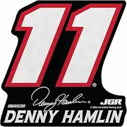Rico Industries NASCAR Racing Denny Hamlin Shape Cut Pennant - Home and Living Room Décor - Soft Felt EZ to Hang
