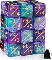QUTHZZHY MTG Cube Counter, Magic Cube 24 Pieces, Counter Magic The Gathering, D6 Dice Counter Token Magic Cube with MTG, CCG, Card Game Accessories, with Storage Bags