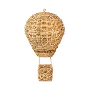 Juliska Provence Rattan Whitewash Large Hot Air Balloon Basket