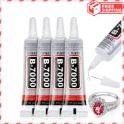 B-7000 Glue Clear for Rhinestone Crafts, Jewelry and Bead and more 4-pack