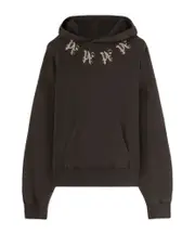 Palm Angels Monogram Printed Drop Shoulder Hoodie XL,L,M,XXL Black