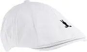 [Ipetboom] Striated Rabbit Beret Hat Lightweight Breathable Beret for Boys for Daily Wear Special Occasions Washable Easy to Clean White