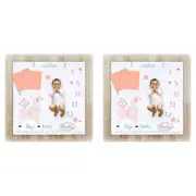2x Little Haven Baby/Infant Cotton Muslin Milestone Blanket Wrap/Mat Llama 101cm