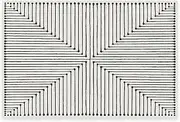 RUGGABLE x Jonathan Adler Machine Washable Modern Area Rug – Inkdrop Black & Ivory 2x3, Stain-Resistant, Non-Slip with Standard Pad – Small Rugs for Living Room, Bedroom, Hallway, Entryway & Bathroom