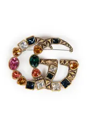 GG Crystal Marmont Brooch