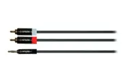 iSimple ISMJ214B 4.5Ft Headphone 3.5mm AUX Input Wire Jack to Male RCA Audio
