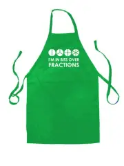 I'm In Bits Over Fractions - Unisex Kids Apron - Funny Maths Love Geek Fraction