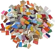 1 Pack Mosaic Glass Tiles Irregular Mixed Color Pieces for DIY Crafts Home Decor Creative Projects Durable Versatile Stunning Luster Unique Shapes for Endless Creativity