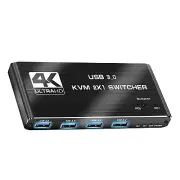 2 in 1 Out HDMI KVM Switch Dual Monitor HDMI KVM Switch With 2* USB Data Cable