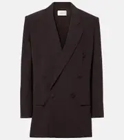[Saint Laurent] Saint Laurent Silk crêpe blazer UK 14 beige