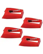 4 Pack Ruby Record Player Needle Turntable Stylus Replacement for ION Jenson Cro