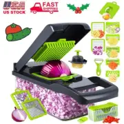 14-In-1 Kitchen Vegetable Fruit Chopper Cutter Food Onion Veggie Dicer Slicer US