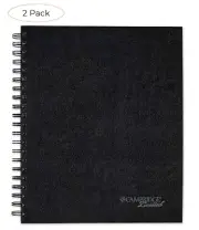 Cambridge Limited Business Notebook, 8-1/2" X 11", Hard Cover, Wirebound, Black