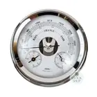 12.5cm Chrome Barometer With Thermometer & Hygrometer By FISCHER