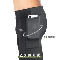在飛比找momo購物網優惠-【A-MYZONE】男款 透氣排汗 側口袋 經典護膝壓力褲(