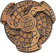 DEPINCHENG D&D Themed Fidget Spinner, dice Spinner, D4,D6, D8, D10, D12,D20,D% 7-in-1 Metal dice, Perfect for D&D Dungeons and Dragons, RPG and Pathfinder Role Playing Games (Gold)