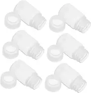 Cabilock 6Pcs Transparent Bottles High Temperature Resistant Sample Containers Leak Storage for Chemicals Capacity for Laboratory Use