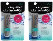 ChapStick Total Hydration 3-in-1 Lip Care Soothing Oasis 0.12 oz (Pack of 2)