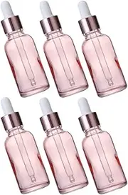 Tight Seal Glass Dropper Bottles 6pcs Essential Oil Bottles Leakproof Easy to Use Safe for Travel Storage