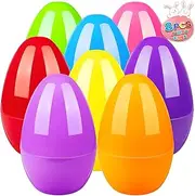 BainGesk Jumbo Easter Eggs, 10" Large Plastic Easter Eggs, Empty Eggs for Easter Egg Hunt, Bulk Fillable Surprise Eggs, Basket Stuffers Fillers, Easter Party Favor for Kids