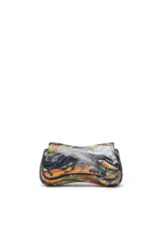 [Diesel] Diesel - Play-Glossy clutch with print - Clutches - Woman - Multicolor UNI Multicolor