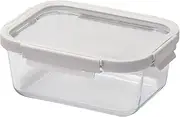 Pearl Metal HC-115 Storage Container, Pickled Container, Deep Type, 3.2 gal (1.2 L), Lockable, Heat Resistant Glass, Microwave Safe (Remove Lid), Oven Safe (Remove Lid)