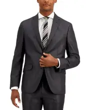 $360 Kenneth Cole Reaction Men's Techni Cole Slim-Fit Suit Jacket Charcoal 40 R