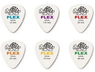 Dunlop Tortex Flex 烏克麗麗/木吉他/電吉他/貝斯 Bass PICK 彈片【唐尼樂器】