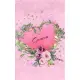 Geneva: Personalized Small Journal - Gift Idea for Women & Girls (Pink Floral Heart Wreath)
