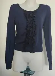 Alannah Hill 'Sweet as pie' navy cardigan size 12