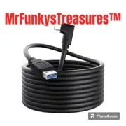 USB VR Link Cable, USB 3.0 A to Type C 90 Degree Right Angle Charging Cable
