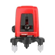 AK435 Laser Level 3D Self Leveling 2 Line Lasers Horizontal Vertical Lasers Level 360 Tripod Mini Laser Levels