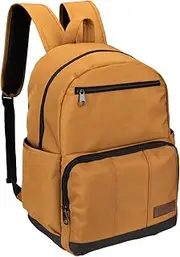 Wrangler Workman Backpack Classic Logo Water Resistant Casual Daypack with Padded Laptop Notebook Sleeve