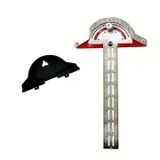 1PCS Woodworking Edge Ruler Protractor Angle Detector Vernier Caliper Measuring Tool Woodworking Tools 10inch/15inch/20i