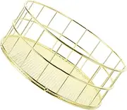 HAPINARY Storage Basket with Hollow Design Cutout Handle and Drainage for Bathroom Use Compact and Organizer for Sundries and Desktop Storage